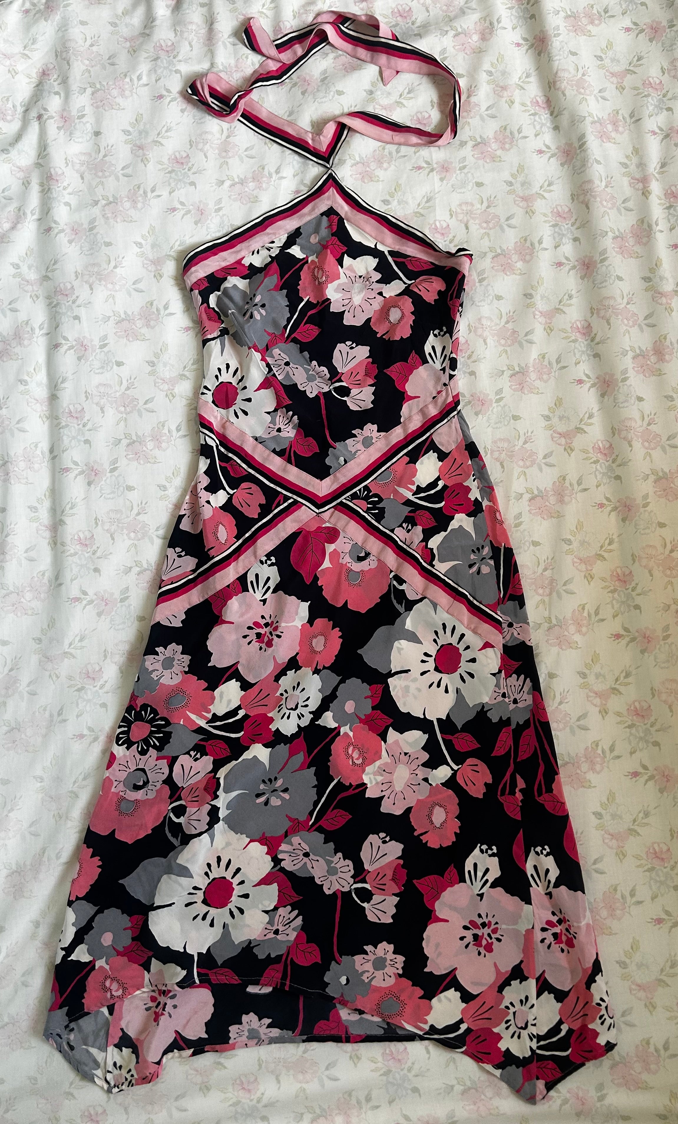 00s 100% silk dress ♡ size s