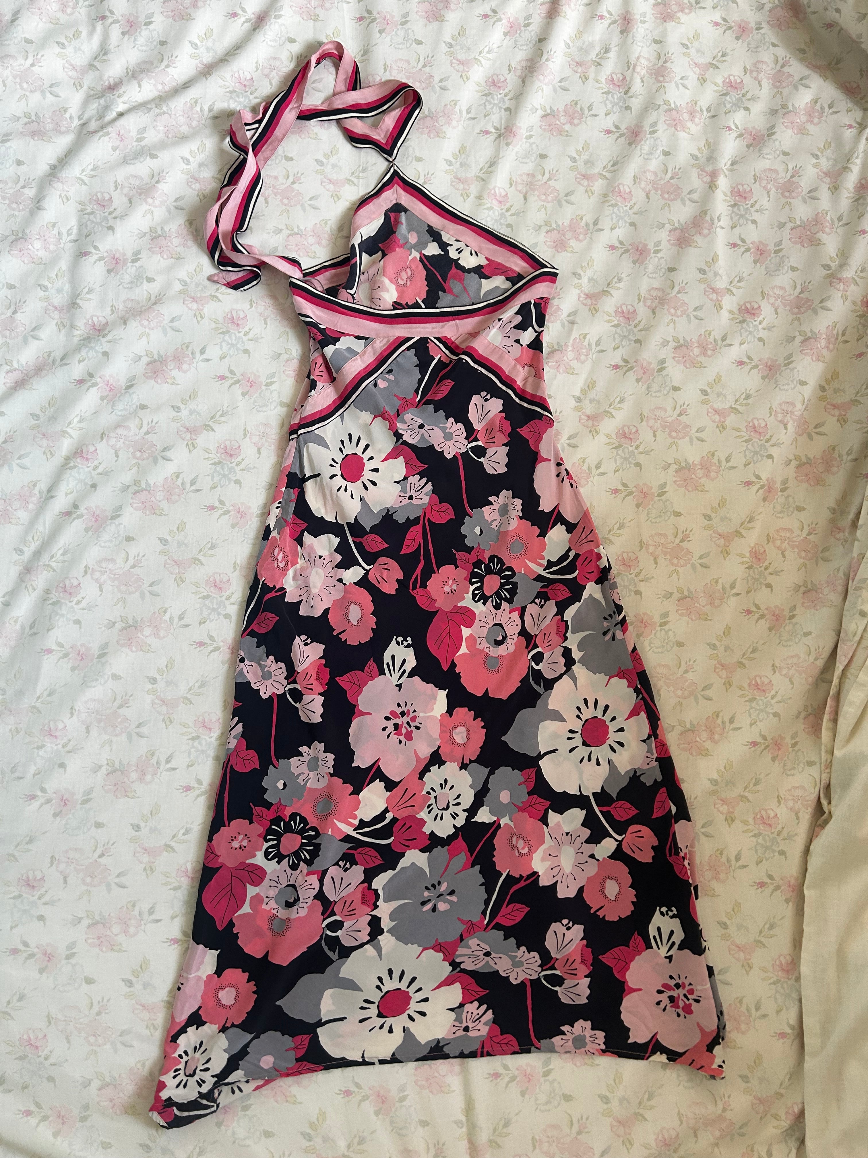 00s 100% silk dress ♡ size s