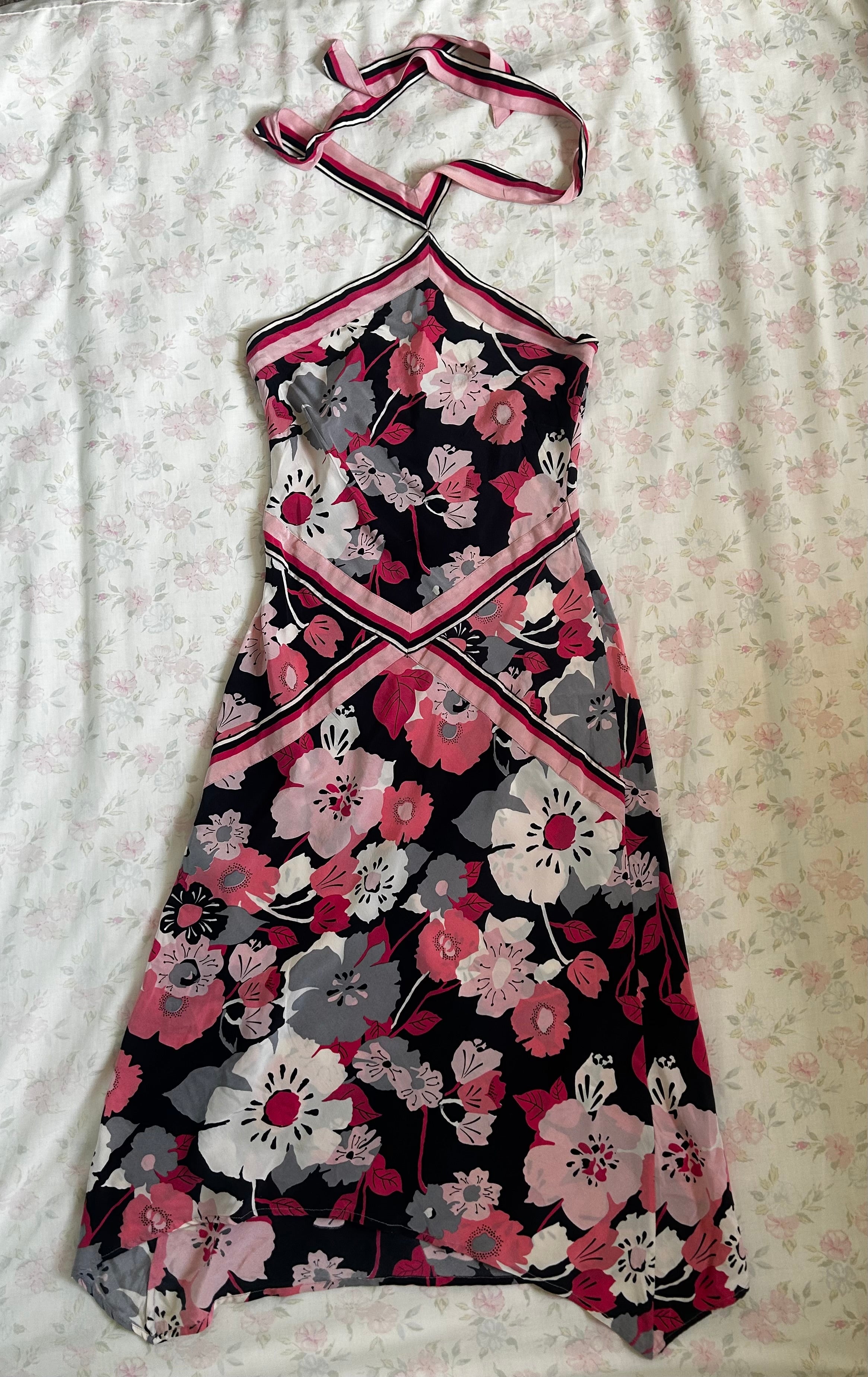 00s 100% silk dress ♡ size s